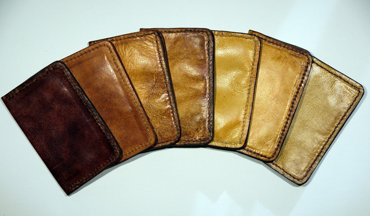 Card Holder Leather Vegetable Tanned Calf Brown